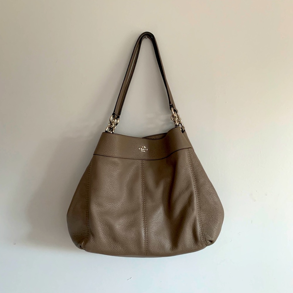 Gray Coach purse